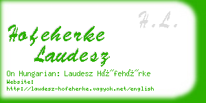 hofeherke laudesz business card